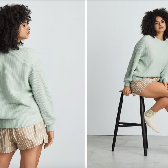 Everlane The Alpaca Crew - Lily Pad, XXS - Picture 2 of 5